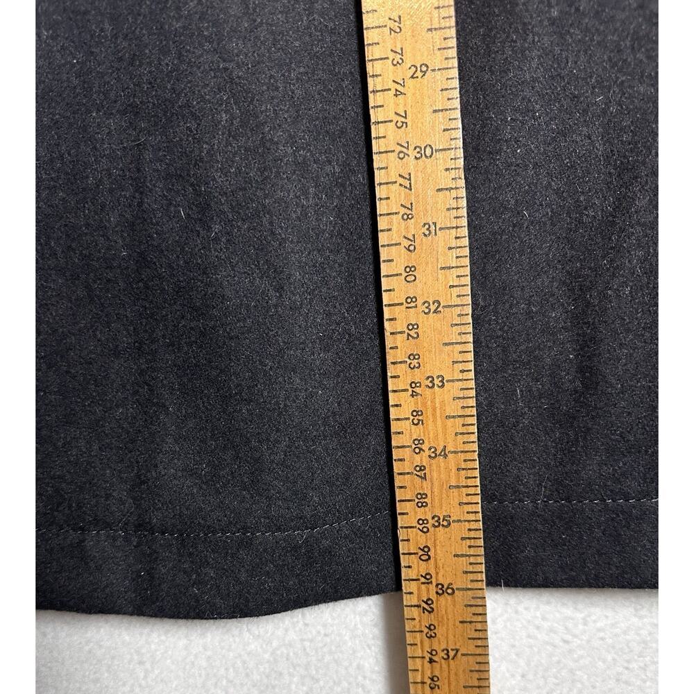 Men’s Peacoat Wool Blend Gray Large Lined Military Style Jacket Domini Preppy - Picture 7 of 9